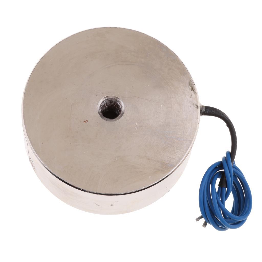 2x Electric Lifting Magnet Electromagnet - Silver, DC 12V 800N