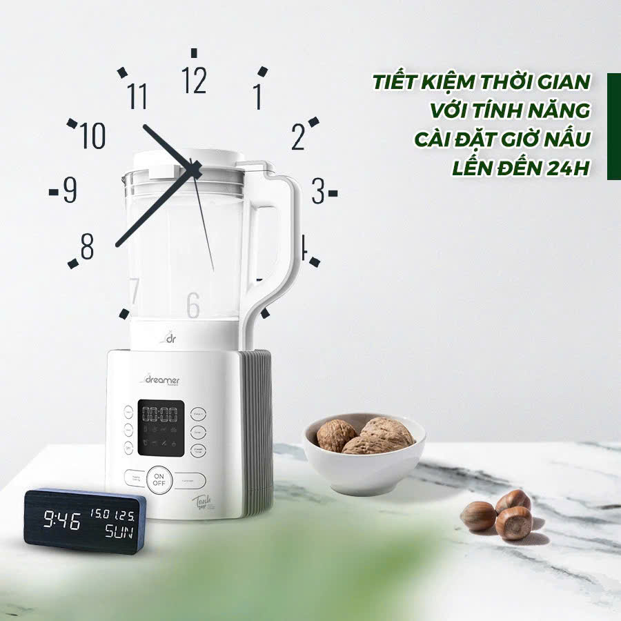 Máy làm sữa hạt & xay nấu đa năng DREAMER DKA-MCB117,1.75L,8 chức năng, xay siêu mịn,BH 12T,Thái Lan, Hàng chính hãng