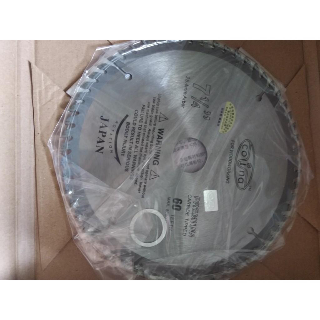 Lưỡi cắt gỗ covina 180mm 60 răng