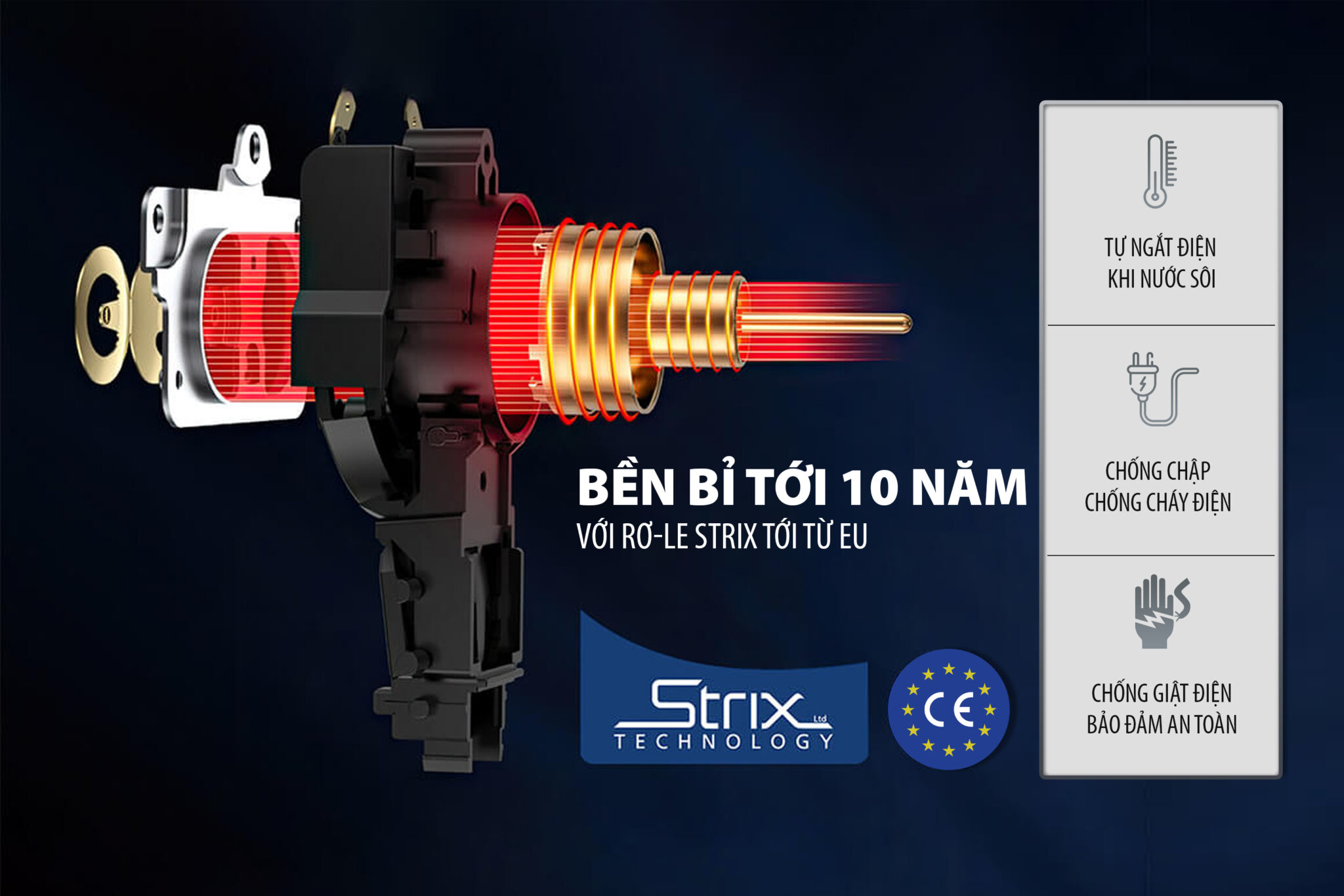 Ấm Đun Siêu Tốc 2 Lớp 1.7L Lorca TA 3006A Hàng Chính Hãng Ấm Đun Nước Thủy Tinh Inox Đun Nhanh, Công Suất Lớn 2200W