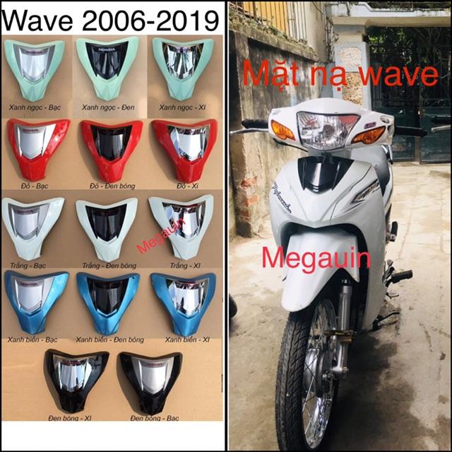 Mặt nạ chế 2 tầng cho xe Wave RS/ Wave Alpha 2010 - 2019 MÀU TRẮNG ĐỤC