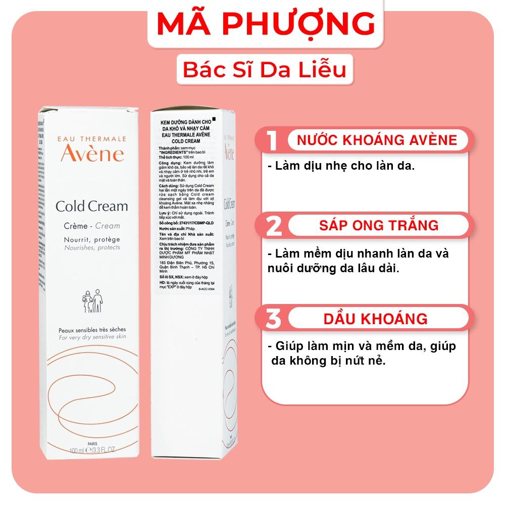 COLD CREAM AVENE DƯỠNG ẨM DA KHÔ NHẠY CẢM 100ml