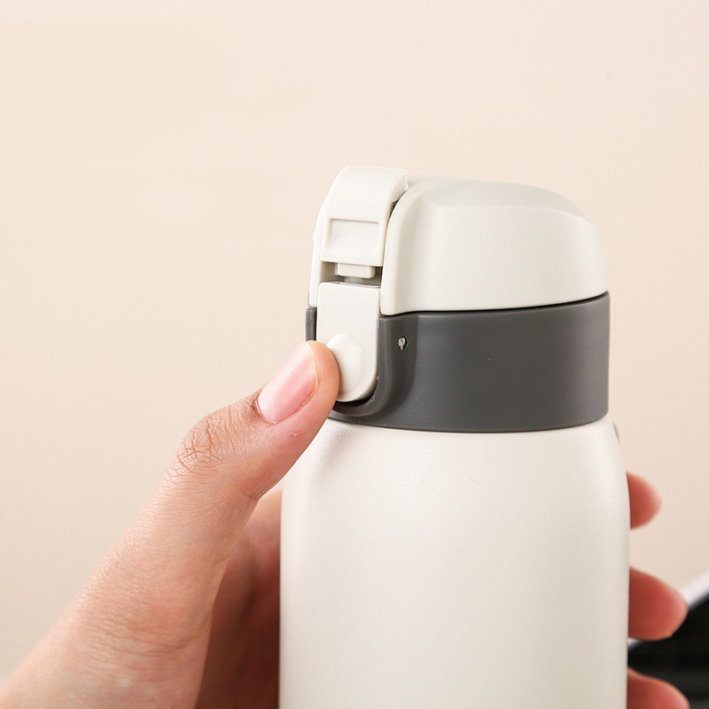Bình Giữ Nhiệt Lock&amp;Lock Chubby Tumbler LHC3233 370ml - Hàng Chính Hãng, Có Dây Treo, Thép Không Gỉ - JoyMall