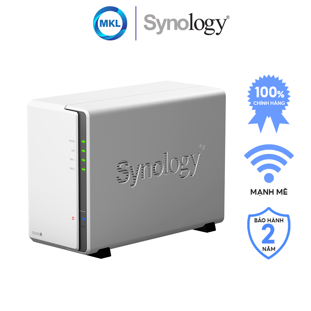 Thiết Bị Lưu Trữ Synology DiskStation DS220j Hàng Chính Hãng