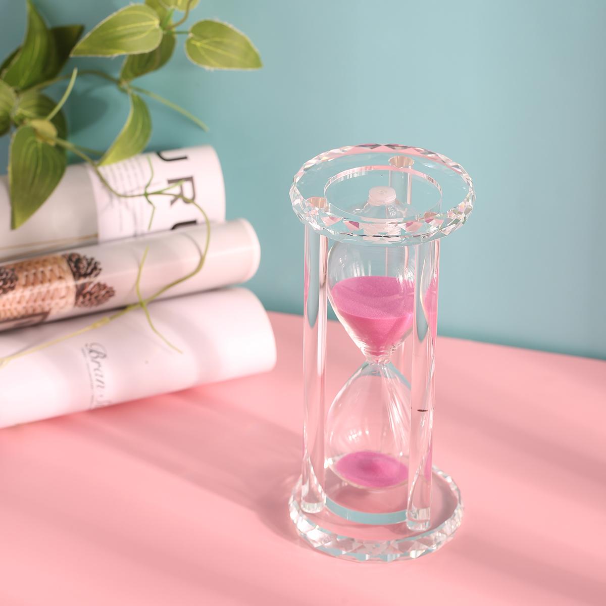 Đồng hồ cát 30 phút,chất liệu thủy tinh trong suốt, đồ trang trí, quà tặng