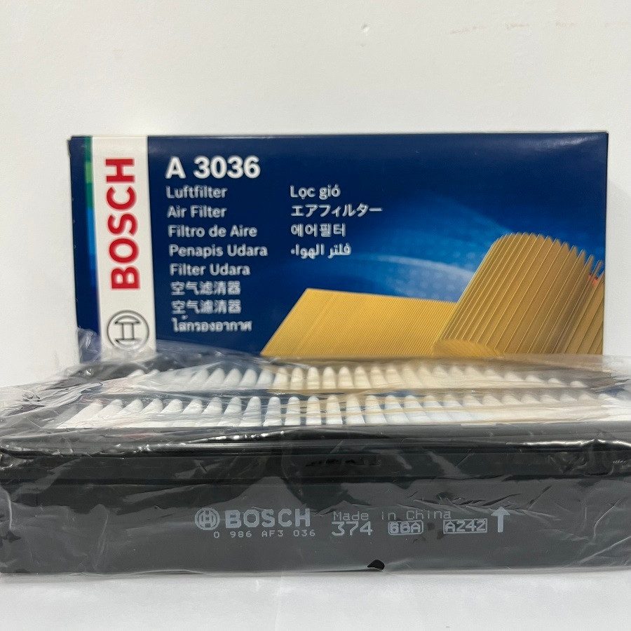 Lọc Gió Động Cơ BOSCH A3036 cho xe HONDA City / Jazz 1.5 ; BR-V 1.5 Made in China