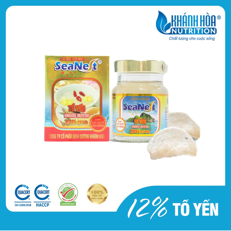 Tổ Yến 12% Chưng Đường Ăn Kiêng Cao Cấp Khánh Hòa Nutrition – Lọ 70 ml