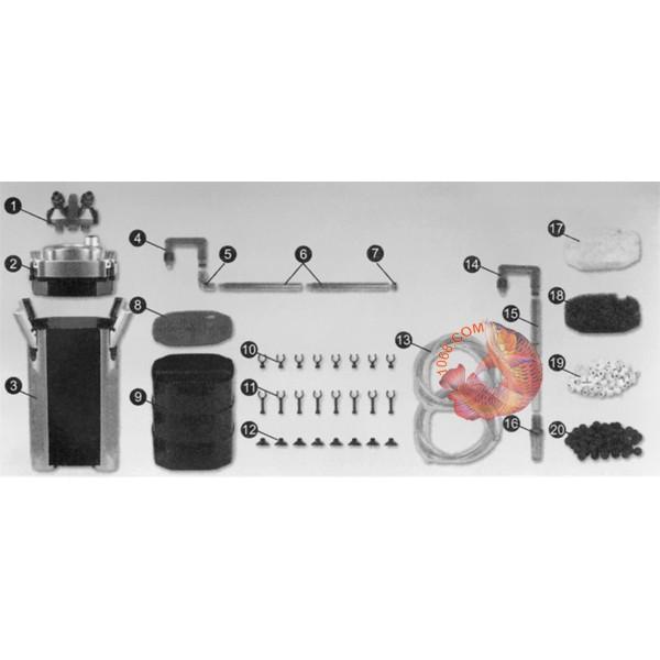 Lọc thùng Atman DF 1000 dùng cho hồ cá cảnh