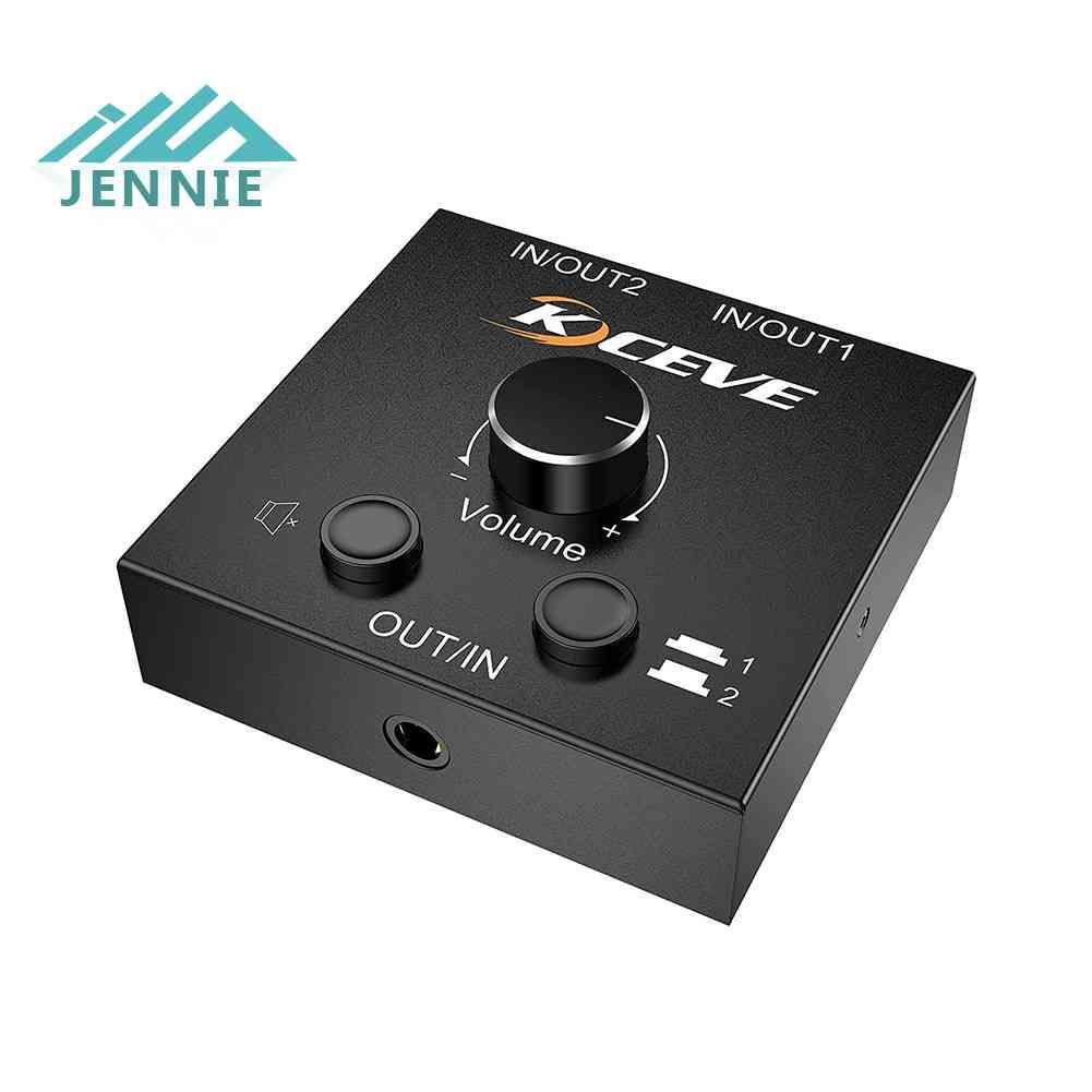 Bộ Chuyển Đổi Âm Thanh Nổi 2x1 / 1x2 3.5mm H1 Chất Lượng Cao