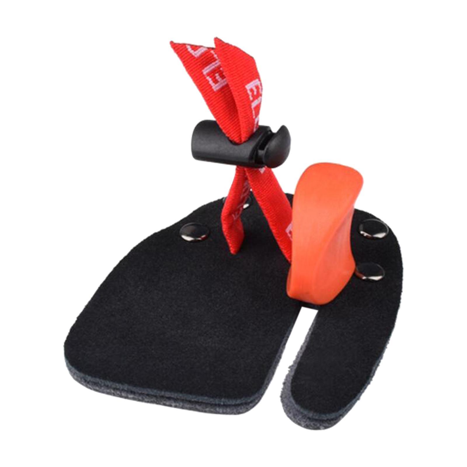 Leather Finger Tab Aids Recurve Bow for Red