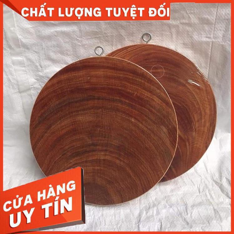 Thớt Nghiến Tây Bắc 100% đường kính 26cm dày 2cm