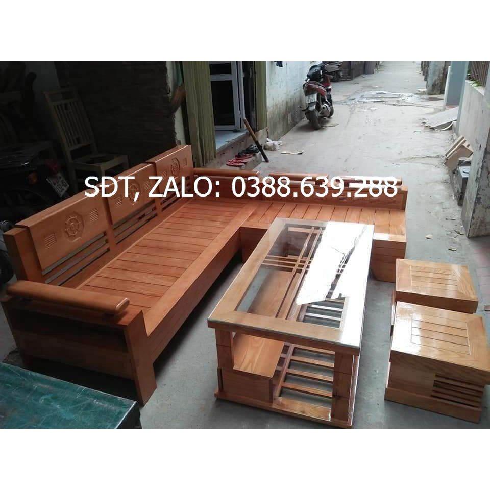 Bộ ghế phòng khách làm bằng gỗ tự nhiên 100%