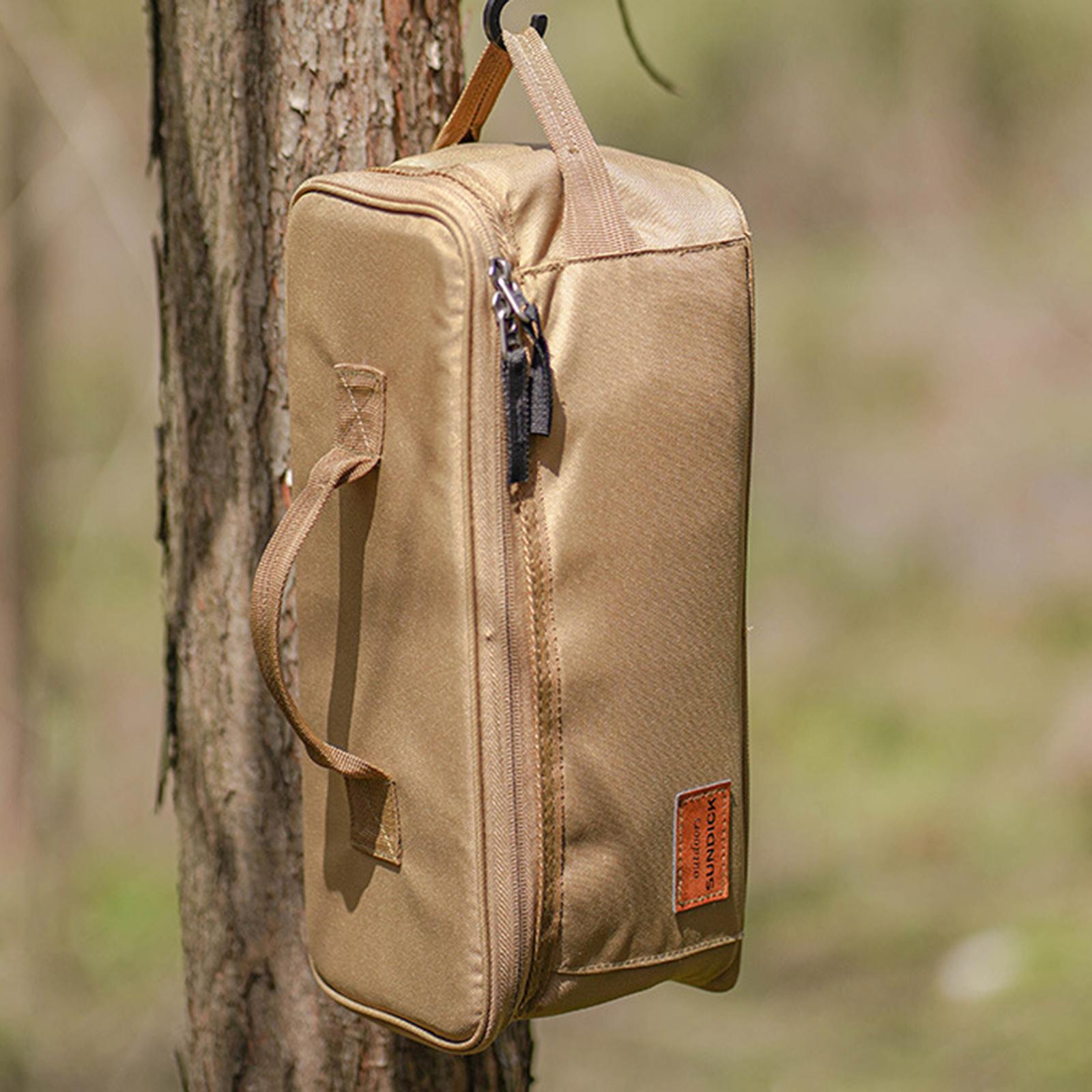 Camping Cookware Kit Storage Bag Carrying Bag for Pot Pan, Gas Canister Backpacking Stove Storage Case Tote Bag for Outdoor