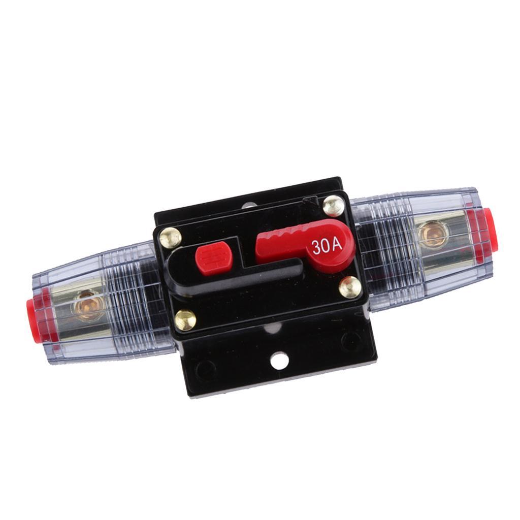 3x Manual Reset Circuit Breaker Auto Boat Tester Reset Switch Fuse Holder