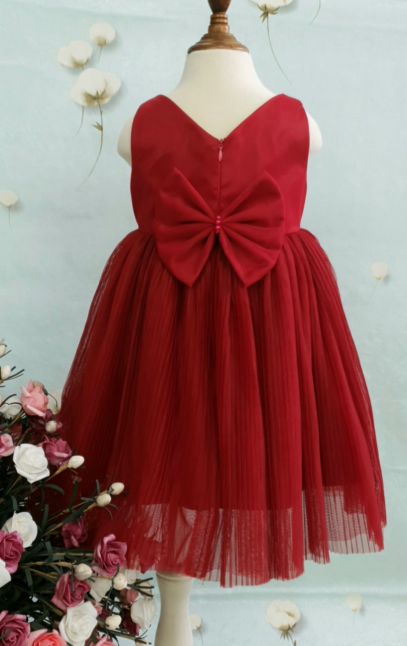 Đầm dạ hội tùng lưới dập ly kết hạt bẹt Tamiuy Kids