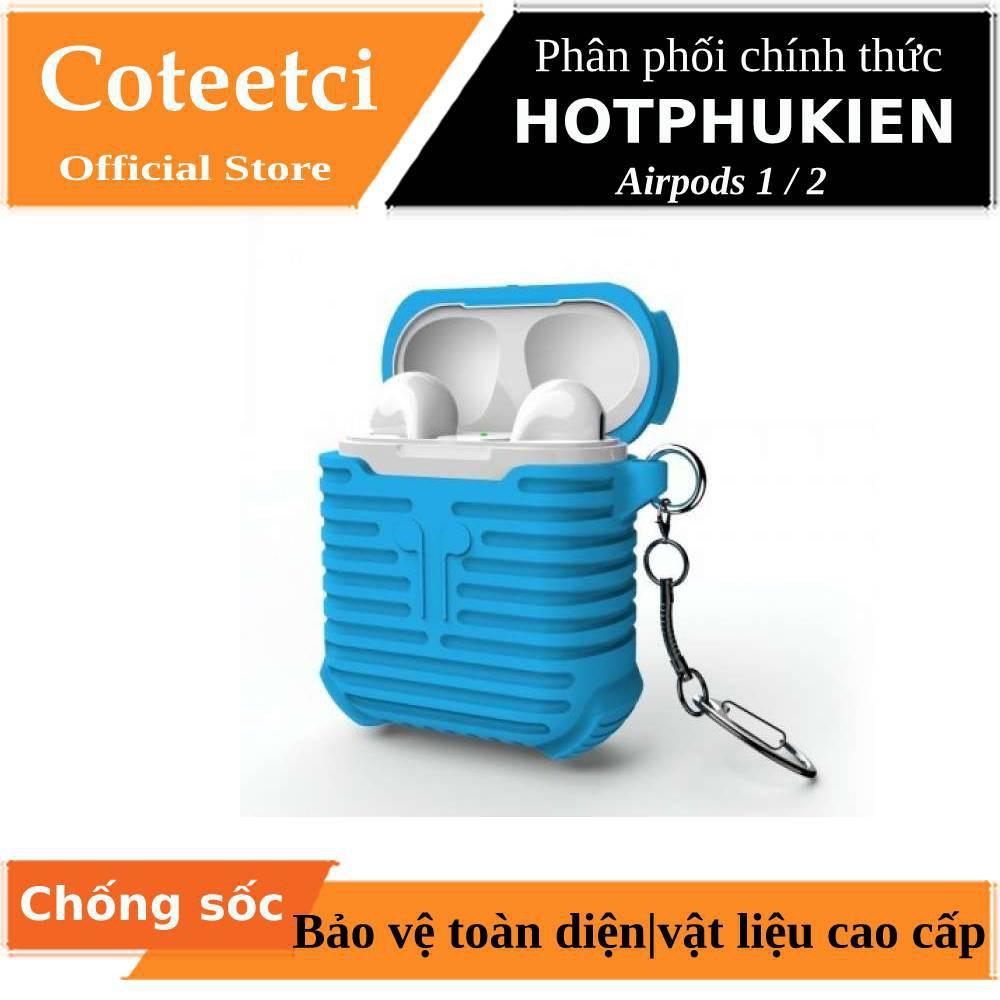 Bao case silicon màu cho tai nghe Apple Airpods 1 / 2 hiệu Coteetci (siêu chống sốc và chống va đập) - Hàng chính hãng