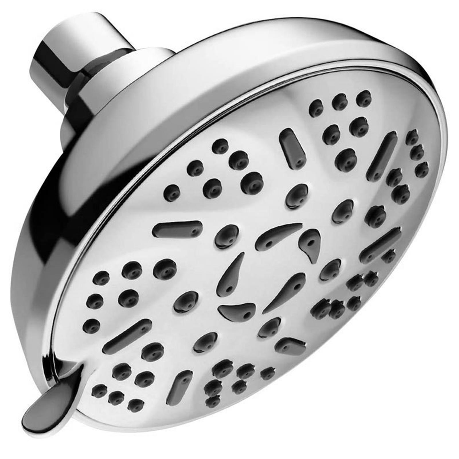 Đầu vòi hoa sen phun mưa 4,5 inch,áp suất cao có thể điều chỉnh với 9 cài đặt, bằng chất liệu thép không gỉ chất lượng cao