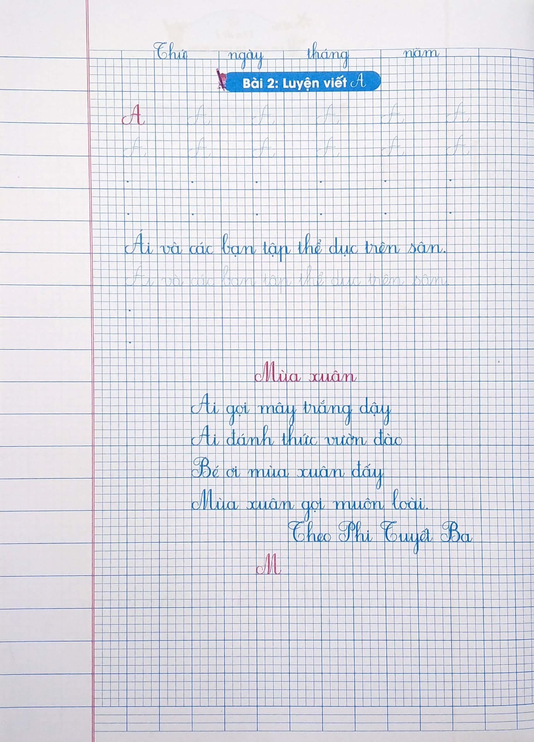 Vở Ô Li Có Chữ Viết Mẫu 2 - Quyển 1 (Theo Kết Nối Tri Thức Với Cuộc Sống)