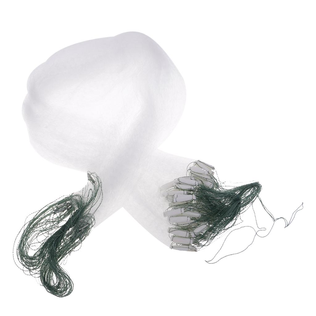 20m Lightweight Monofilament 1 Layer Fishing Gill Net 1cm x 1cm Mesh Hole