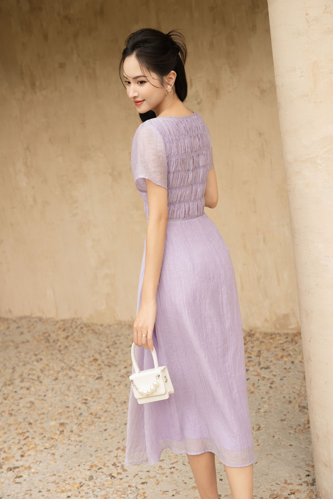 OLV - Đầm Giva Shirred Dress