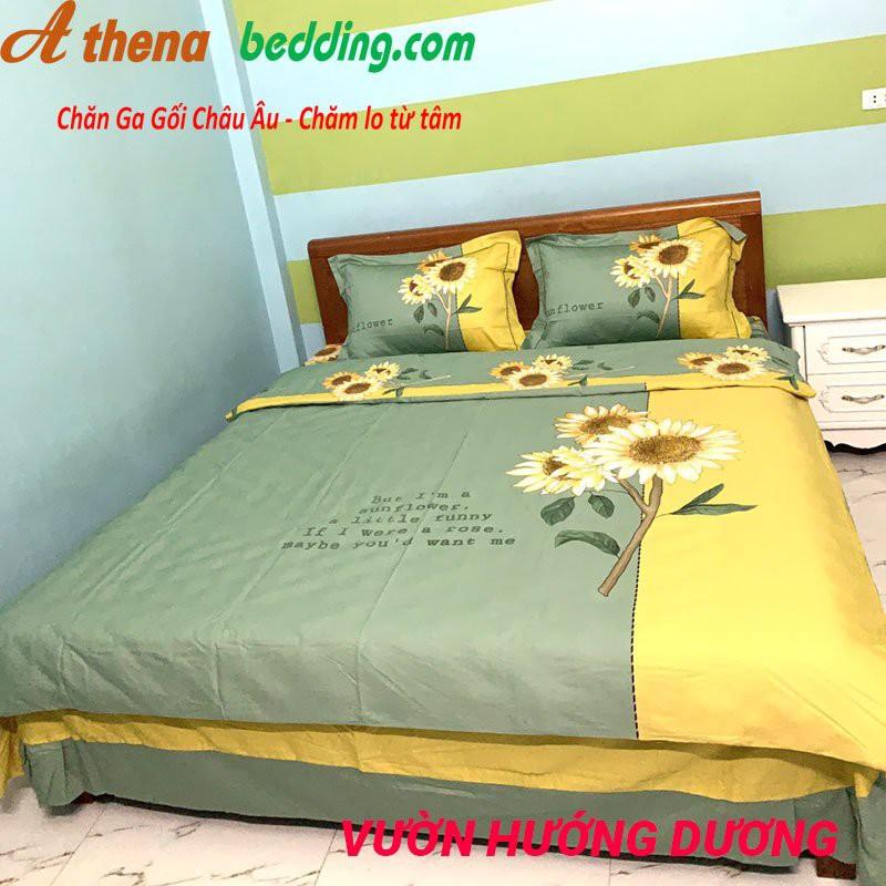 Trọn Bộ chăn ga gối 4 món COTTON Lụa Cao Cấp