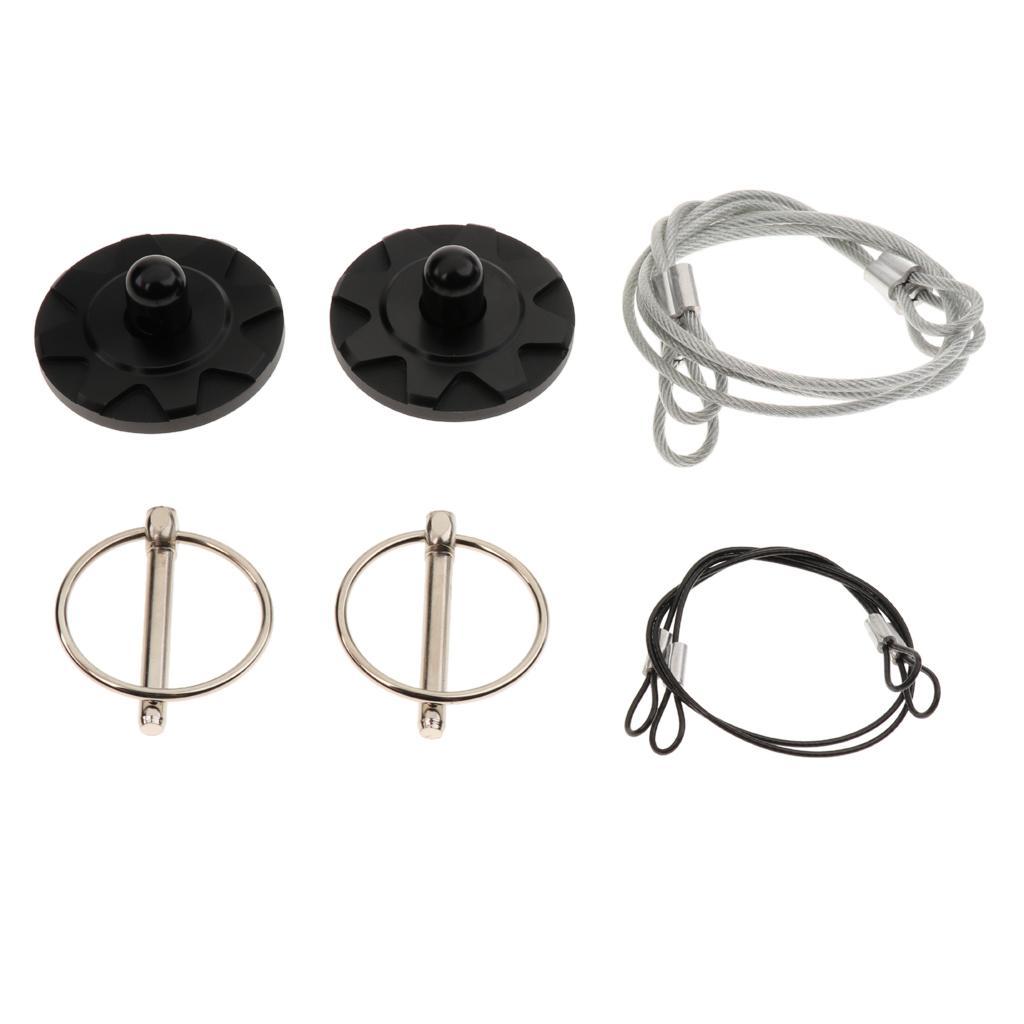 Aluminum Alloy Car Engine Hood Cover Lock Pull Line Bonnet Latch Black/Red/Gray/Gold/Blue/Silver/Purple