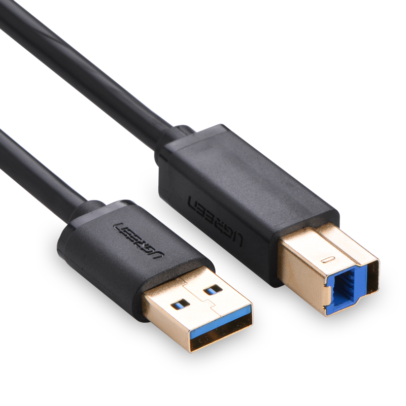 Dây máy in USB 3.0 đầu mạ vàng dài 2m UGREEN 10372 - Hàng Chính Hãng