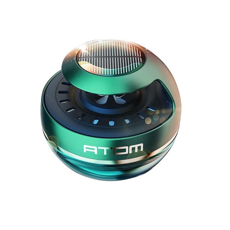 Nước Hoa Xe Hơi Atom Cao Cấp Cánh Quạt Xoay Năng Lượng Mặt Trời Tỏa Hương Trong Xe Dịu Nhẹ