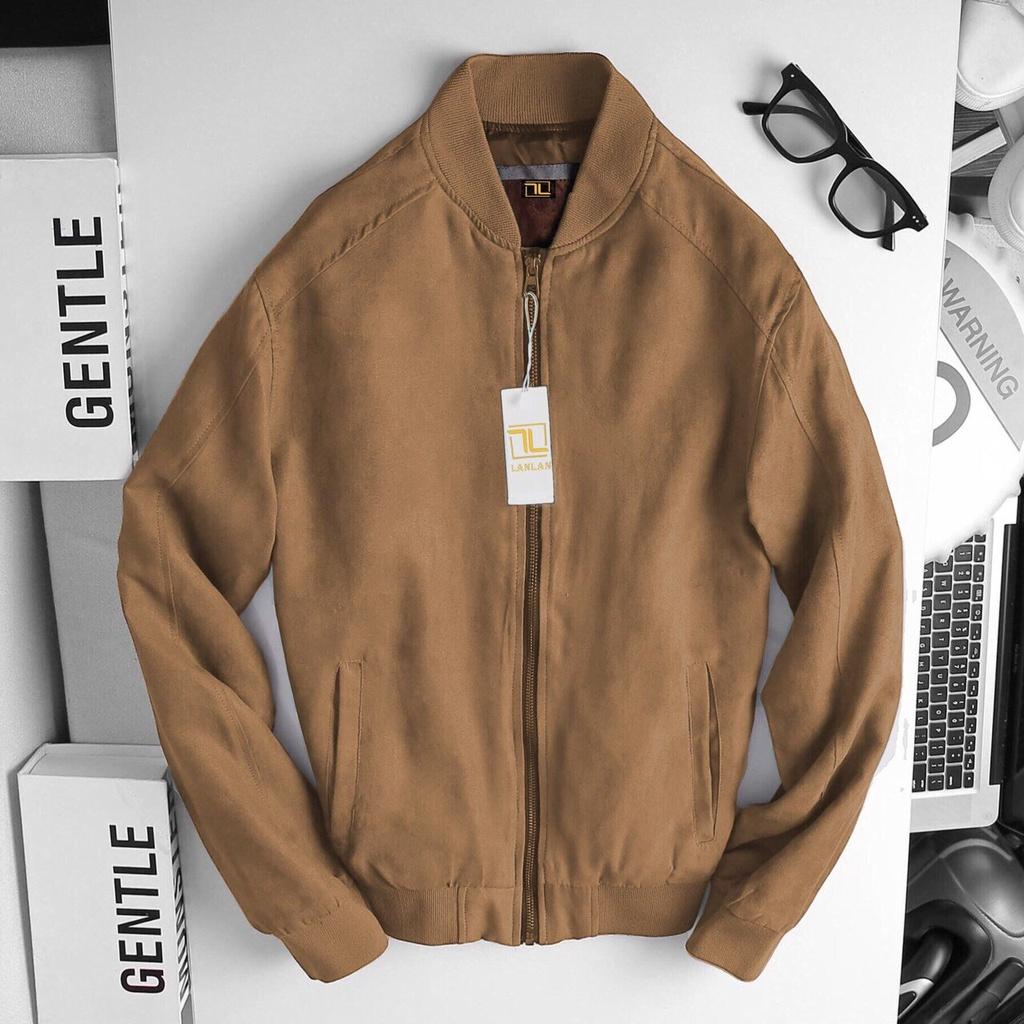 Áo Khoác Nam Da Lộn BomBer Lót Gió 3 Màu Kiểu Dàng Hàn Quốc - ARU SHOP