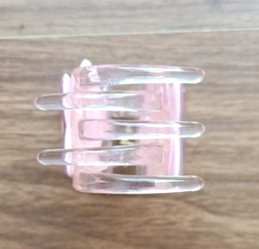 Kẹp Tóc nhựa Càng Cua màu hồng Kiểu Hàn Quốc Dễ Thương