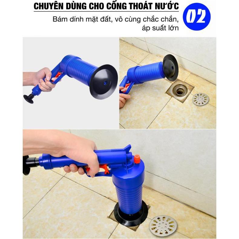 Dụng cụ thông cống nghẹt 1 Pit tông 4 trong 1