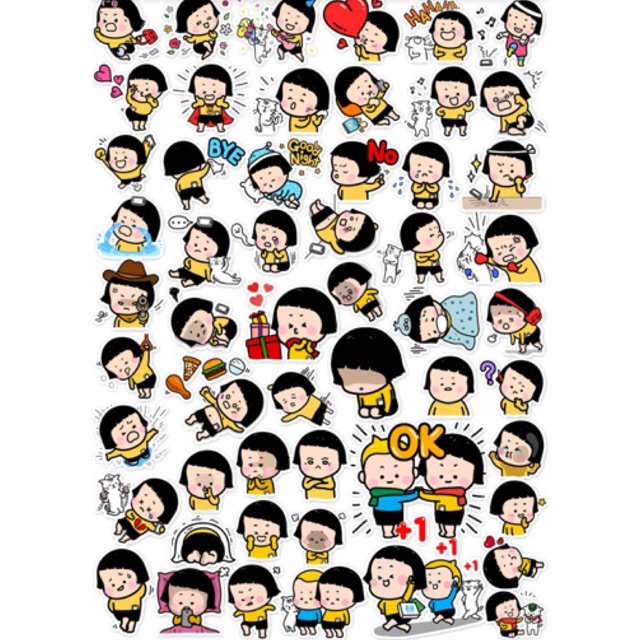 Set 30 Sticker MiM &amp; Yam