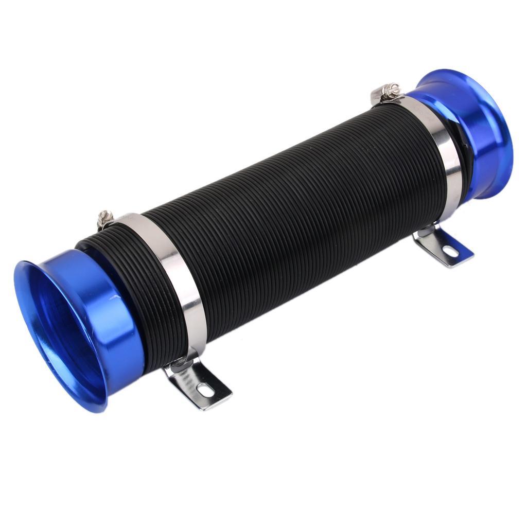 Universal Hose Flex Tube Flexible Air Intake for Car Blue