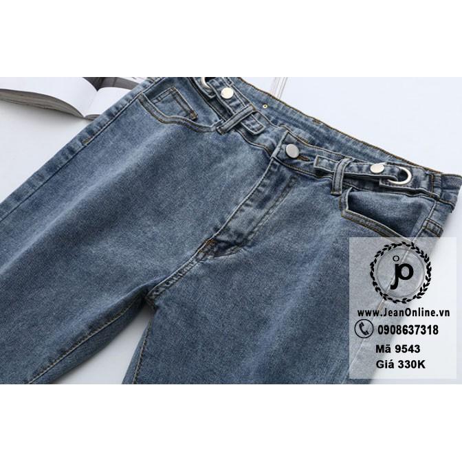 Skinny Jean 4 Nút Bigsize Nữ (Ms 9543) quần jean dài, thời trang bigsize, thời trang ngoại cỡ