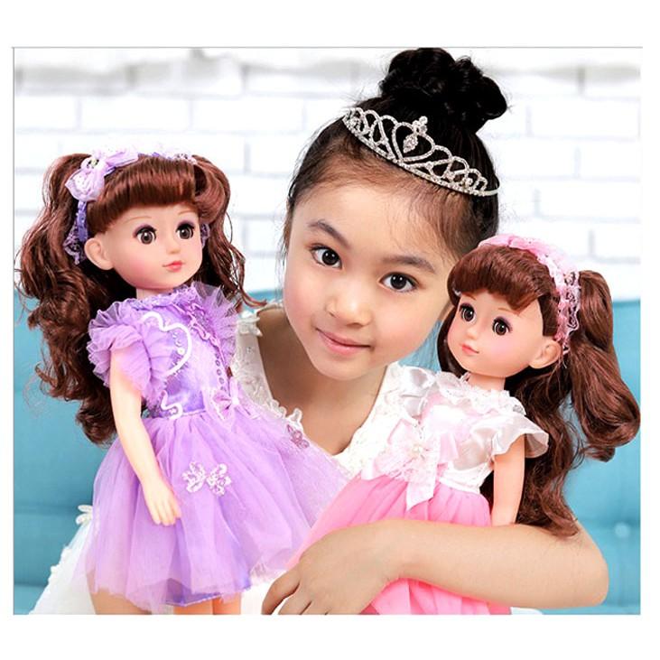 Búp Bê Mắt 4D Doll Thông Minh Phát 220 Âm Thanh ( Tím)