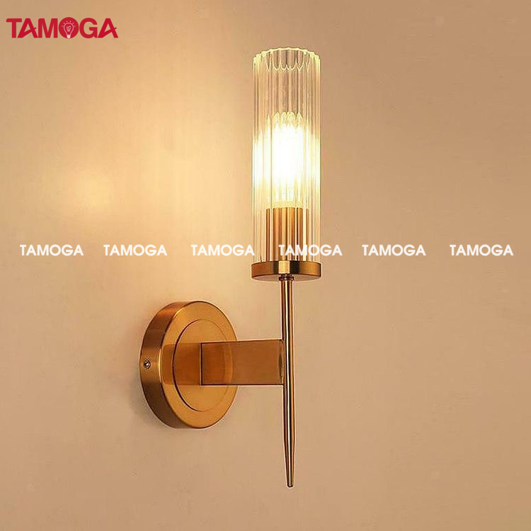 Đèn gắn tường phòng ngủ pha lê đơn TAMOGA KAVYS 1267/1 + Tặng kèm bóng LED AS vàng