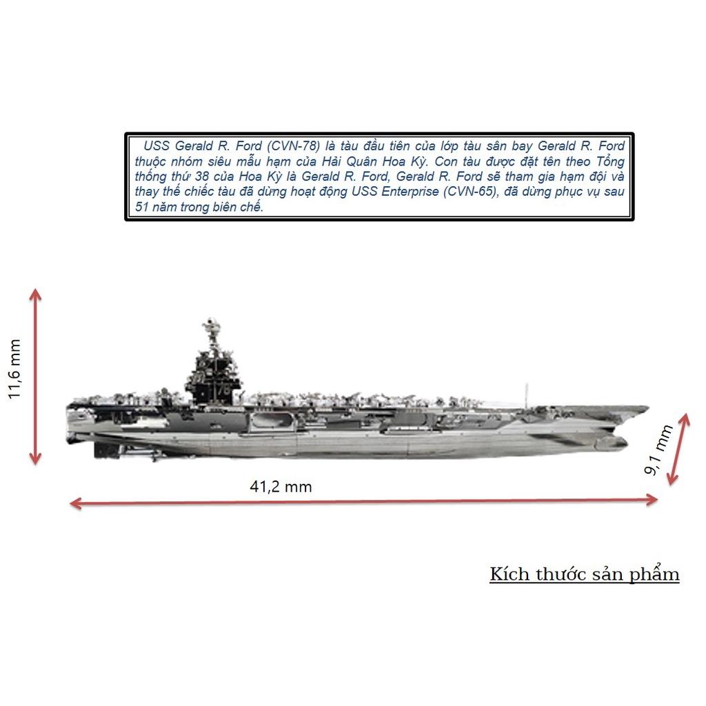 Mô Hình Lắp Ráp 3d Tàu sân bay USS Gerald R. Ford - CVN 78