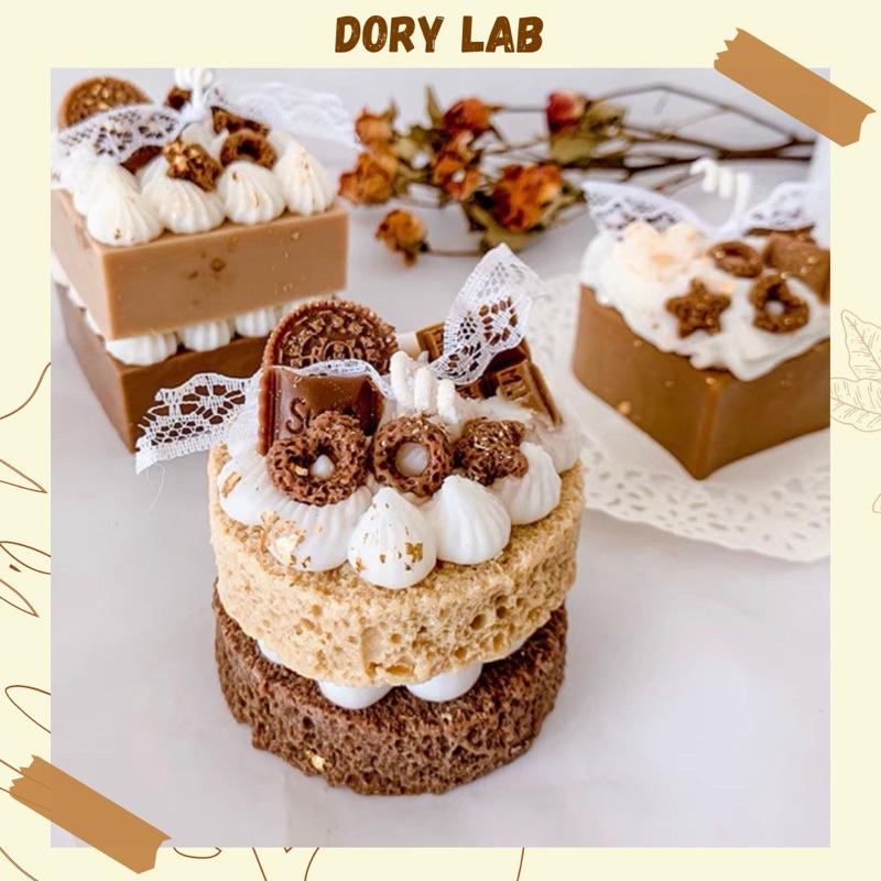 Nến Thơm Bánh Kem Socola Nhiều Mẫu Handmade - Dory Lab