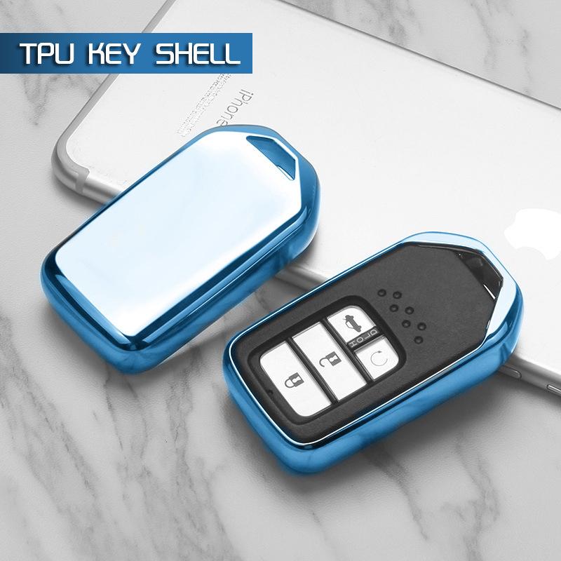 Vỏ Tpu Bảo Vệ Chìa Khóa Điều Khiển Từ Xa Cho Xe Hơi Honda City Hrv Brv Jazz Crv Accord Civic