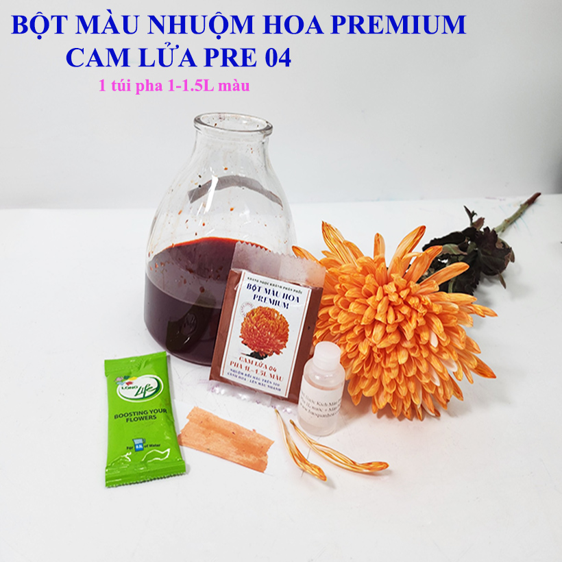 Gói Bột Nhuộm Hoa tươi Premium Color (7g pha 1L nước  màu hoa) nhuộm Hơn 250 Cành Hoa Nhanh Chóng và Hiệu Quả, An Toàn Cho Người Sử Dụng Tại Nhà