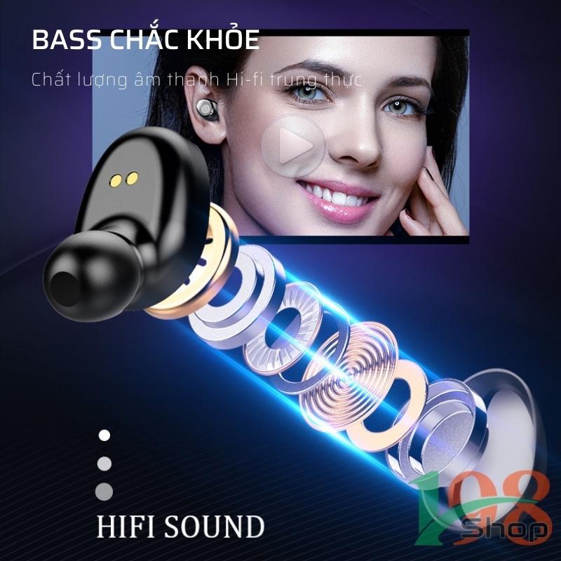 Tai Nghe Bluetooth F9 V5.0 Cảm ứng chạm, Âm thanh Hi-Fi, Bass chắc khỏe