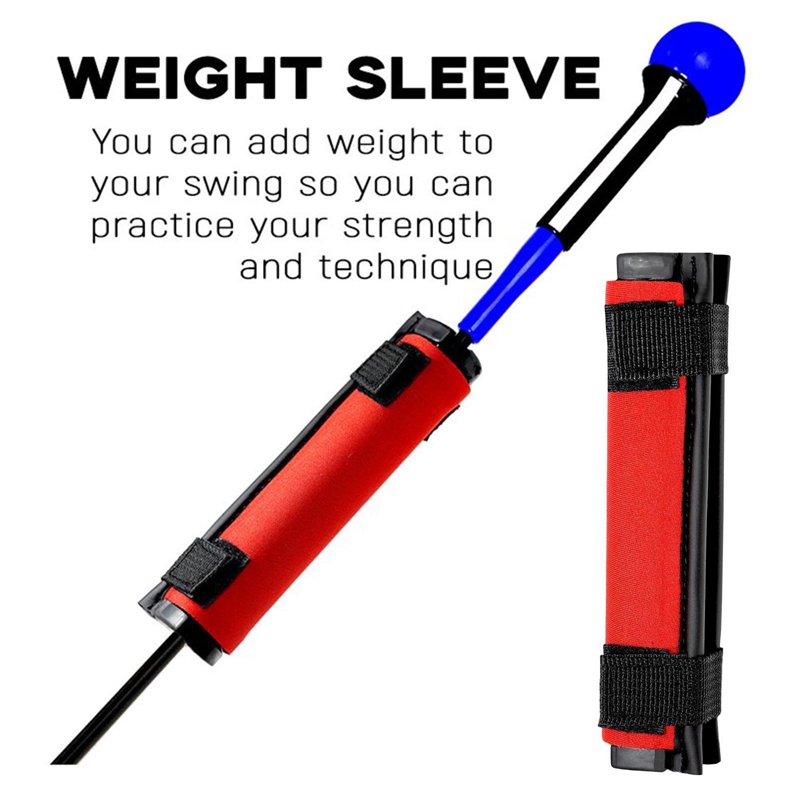 Golf Club Swing Weight Sleeve Golf Accessory Practice Tool Training Aid Red