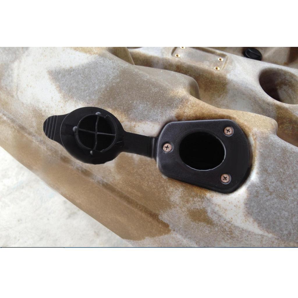 2x2 Pieces Flush Mount Fishing Boat Rod Holder And Cap Cover for Kayak Pole