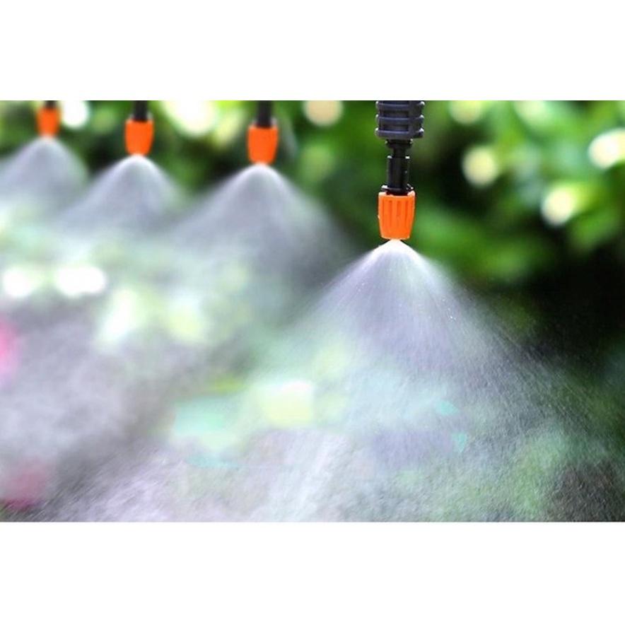 Bộ tưới cây tự động 20 30 đầu phun sương kèm van nước hẹn giờ tưới lan, tưới hoa, tưới rau