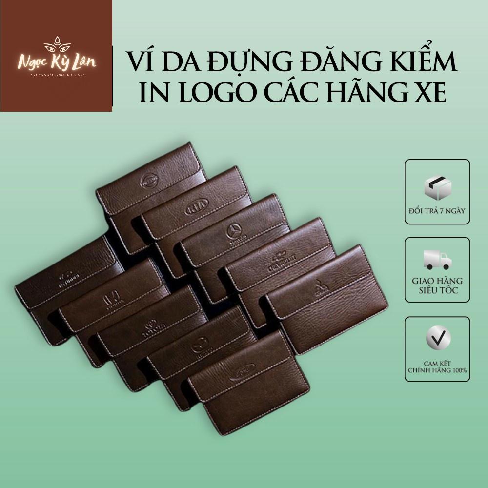 Ví Da Đựng Giấy Tờ Xe Hơi Tiện Dụng dập LOGO hãng xe