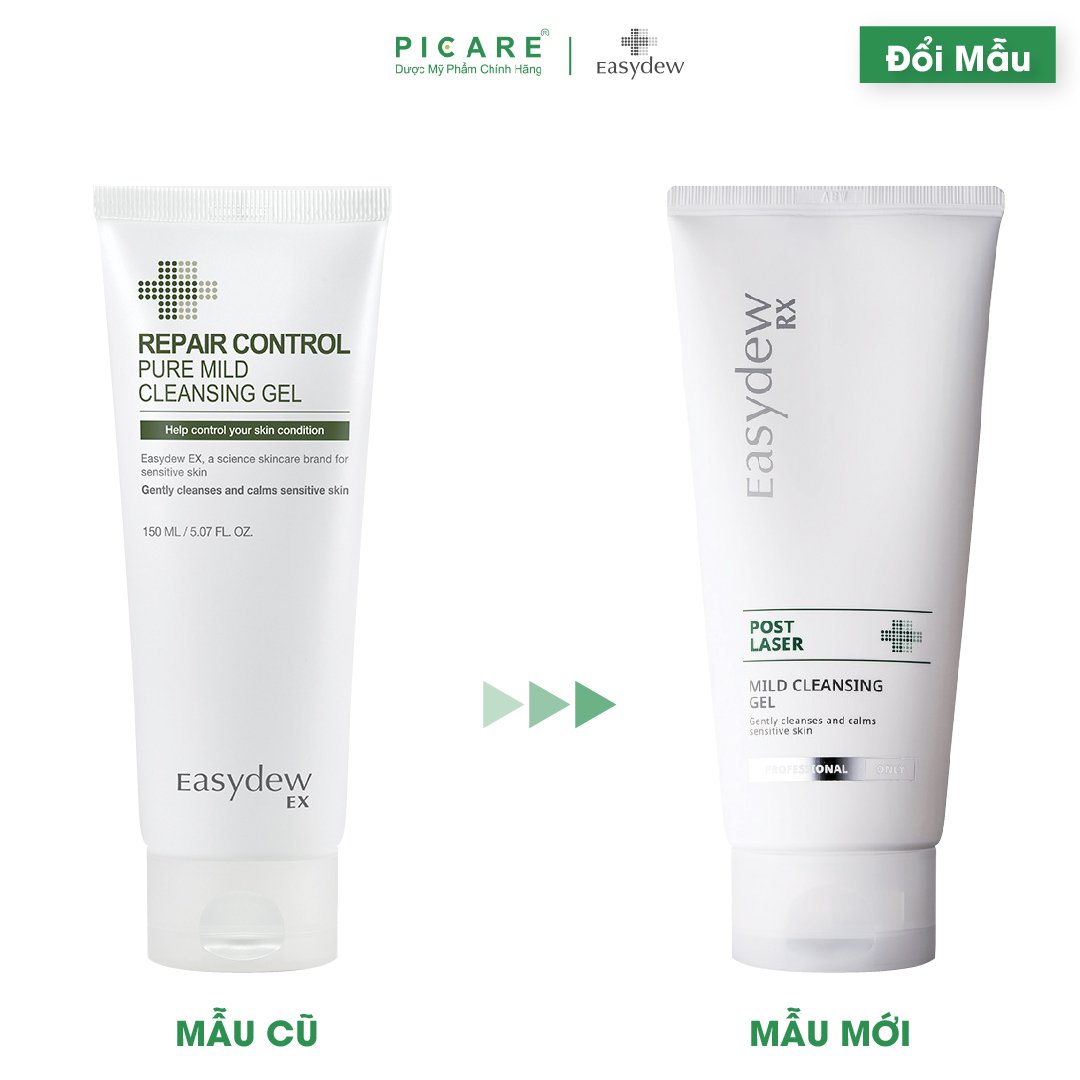 Sữa Rửa Mặt Easydew Rx Dạng Gel Dịu Nhẹ Dành Cho Da Nhạy Cảm Post Laser Mild Cleansing Gel 150ml