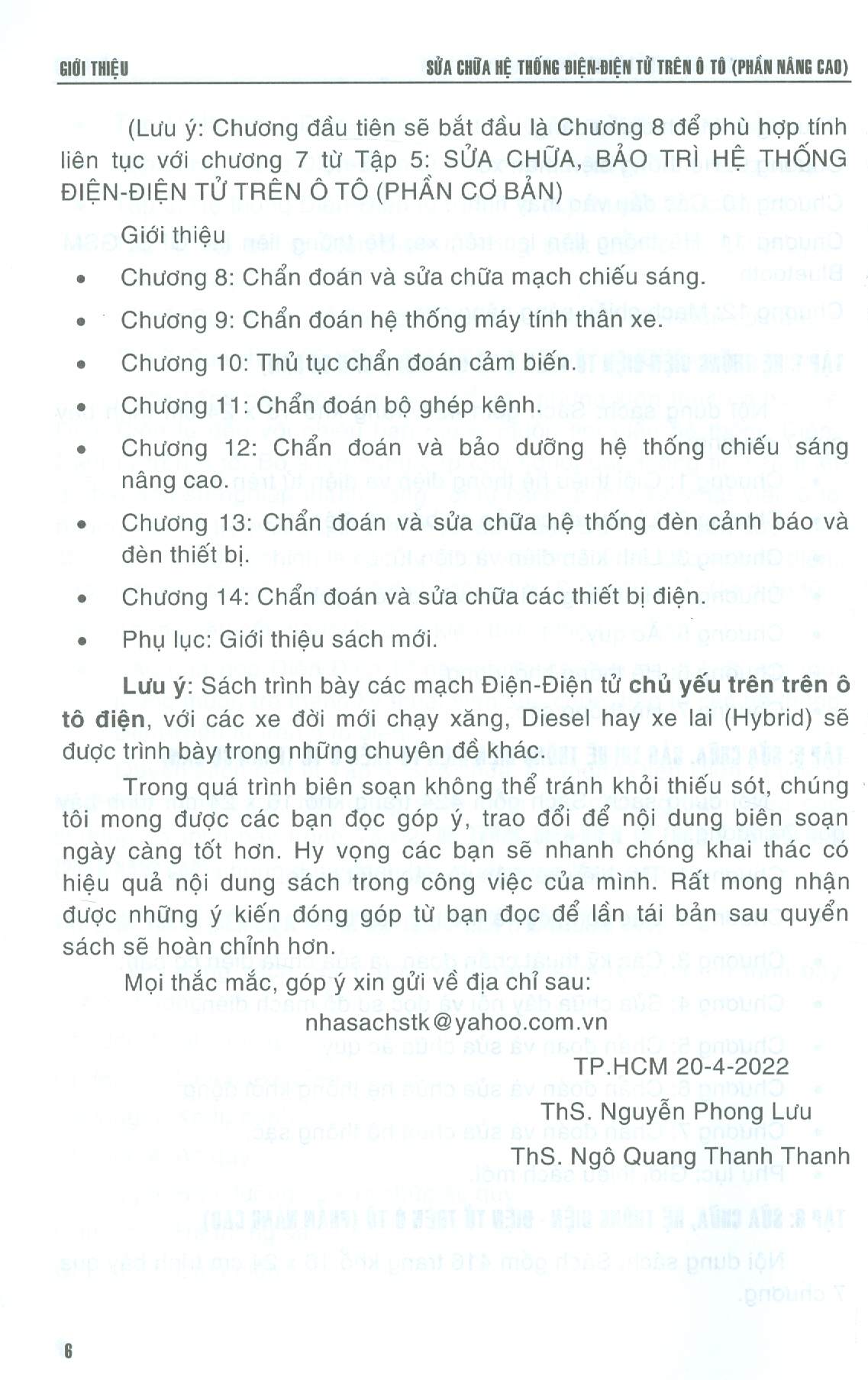 SỬA CHỮA HỆ THỐNG ĐIỆN - ĐIỆN TỬ TRÊN Ô TÔ - Phần Nâng Cao