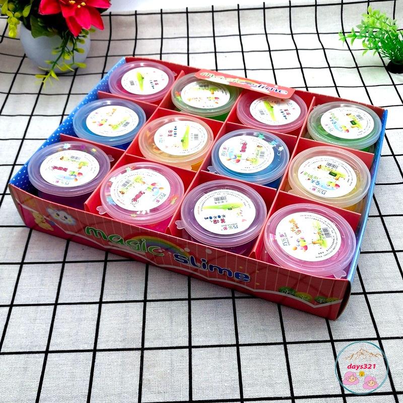 Slime HỘP HOA QUẢ LOẠI NHỎ charm sao nhũ đa dạng cực đẹp thiết kế độc đáo ấn tượng Đồ chơi Slam Gudetama