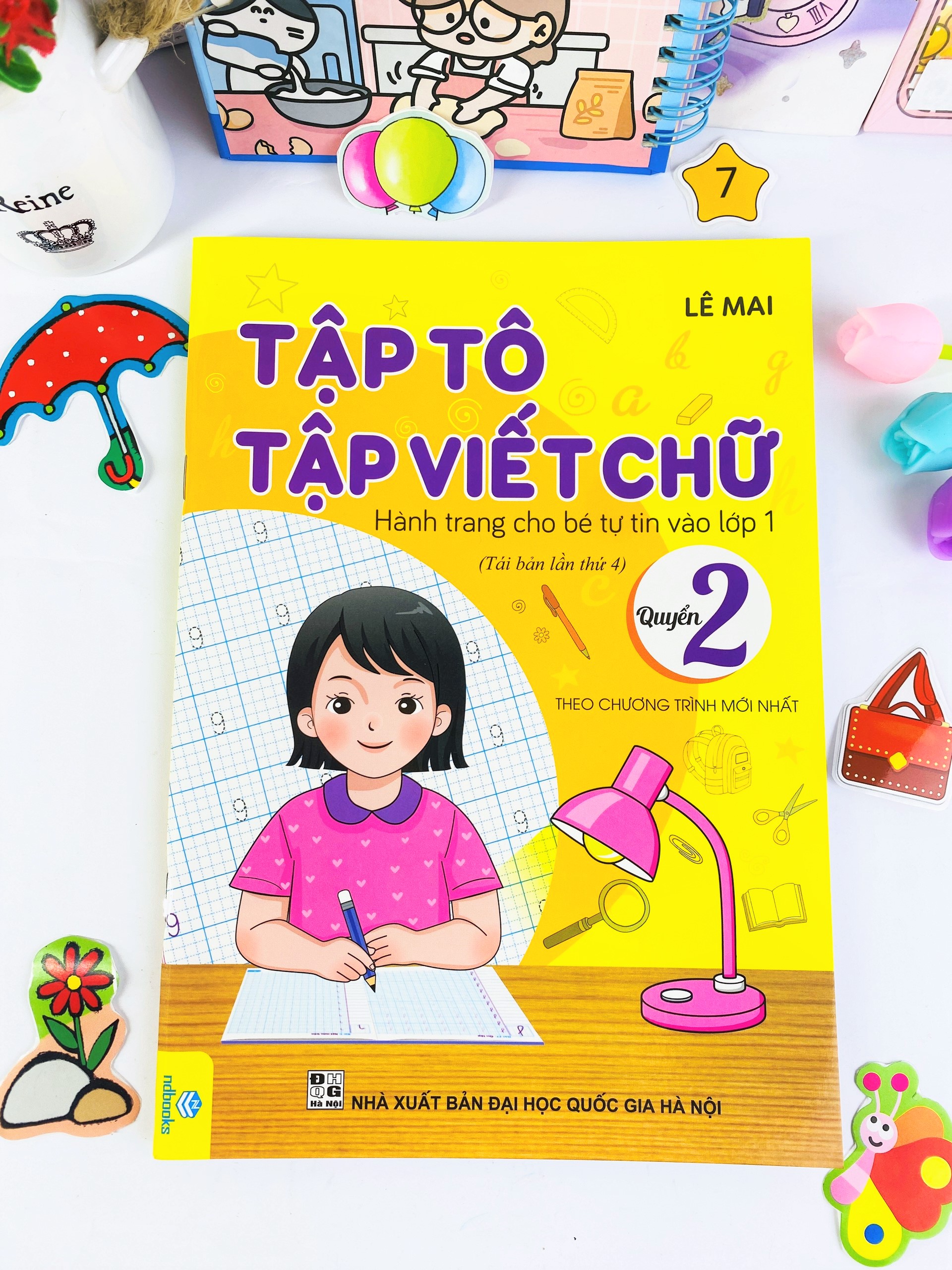 Sách - Combo 5 cuốn Tập tô tập viết chữ, số và học Toán, Hành trang vào lớp 1 - Lê Mai - ndbooks