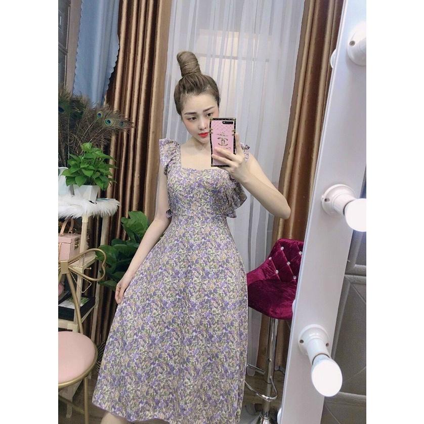 Đầm xòe maxi đi biển siêu sang trọng thời trang trẻ trung cho các nàng